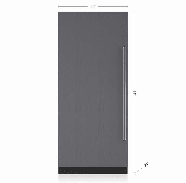 Sub-Zero IC36RIDRH 36" Designer Column Refrigerator With Internal Dispenser - Panel Ready