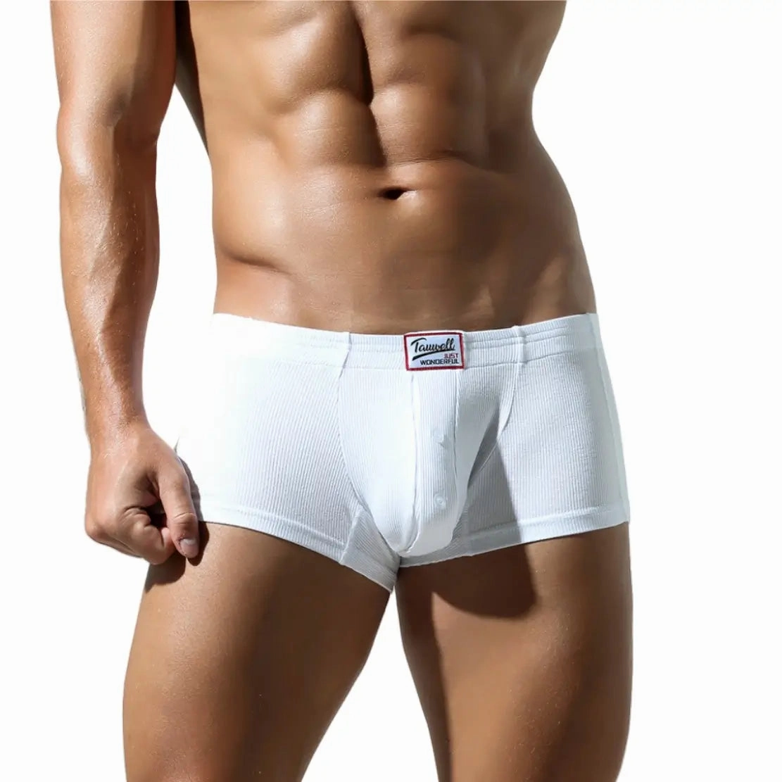 Tauwell Men's Low-Rise Trunks - Rayon-Spandex Blend Boxer Briefs 24205