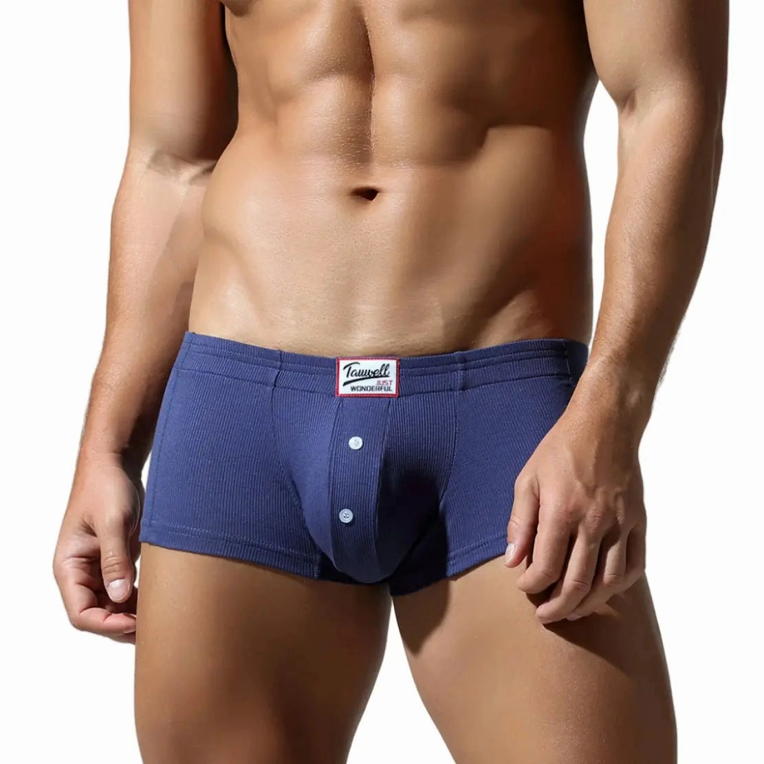 Tauwell Men's Low-Rise Trunks - Rayon-Spandex Blend Boxer Briefs 24205