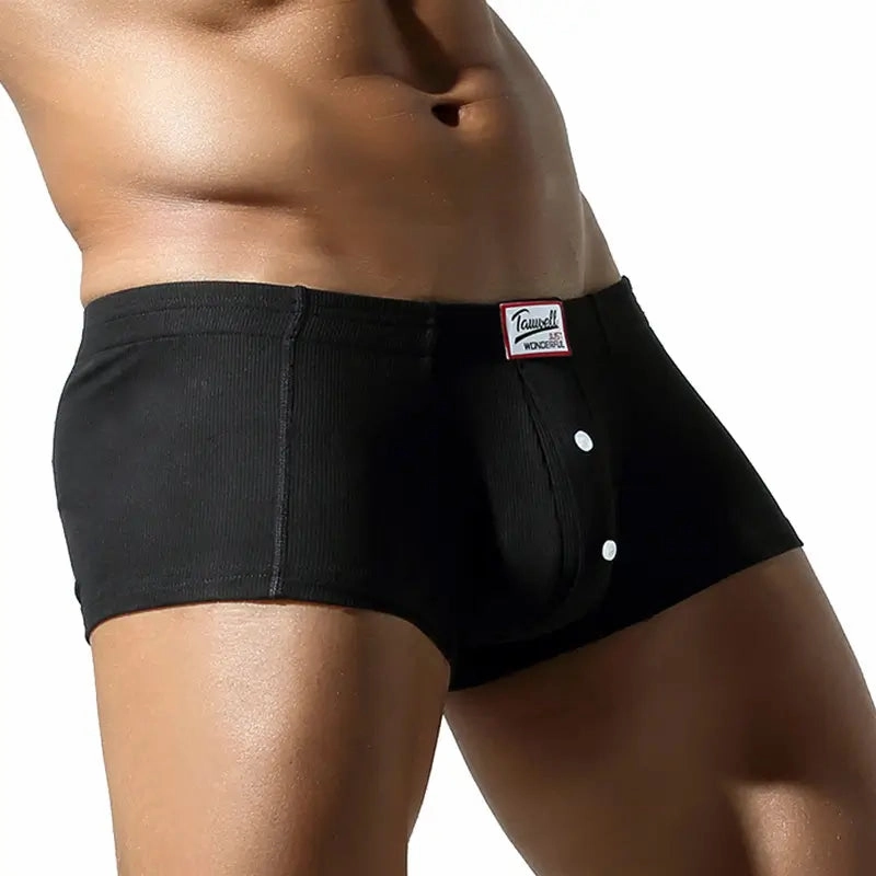 Tauwell Men's Low-Rise Trunks - Rayon-Spandex Blend Boxer Briefs 24205