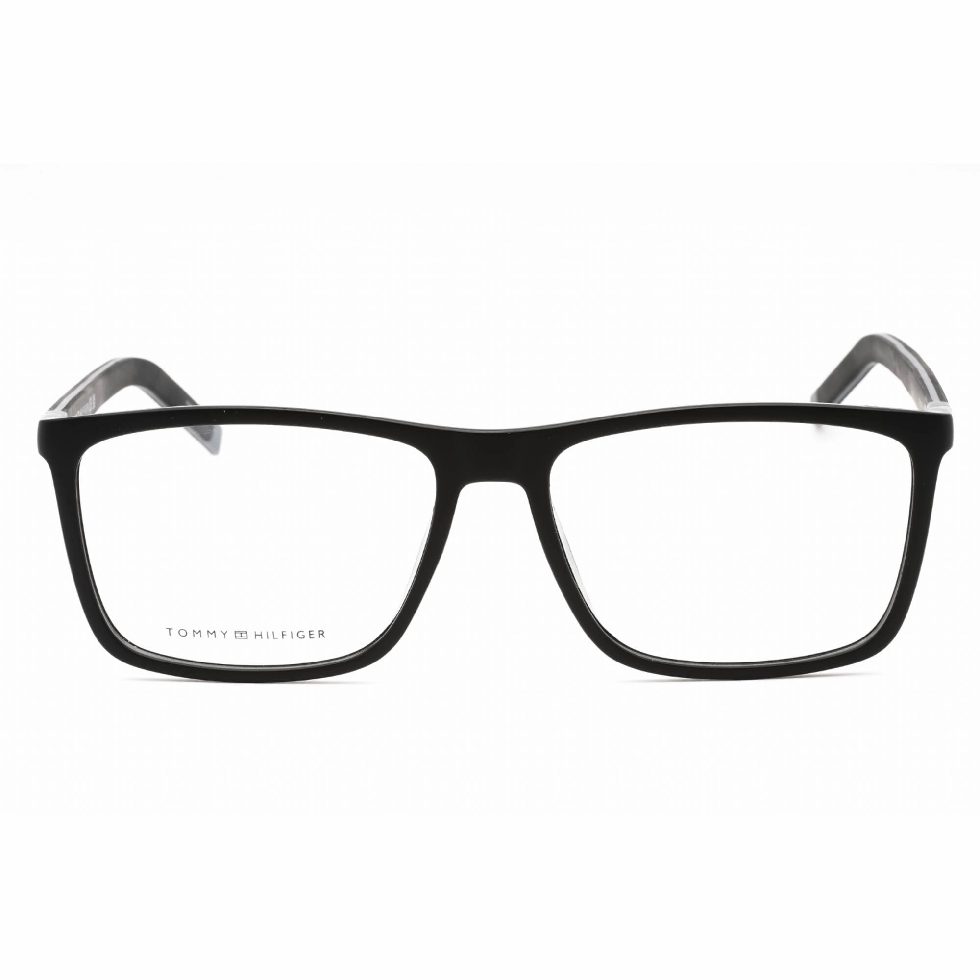 Tommy Hilfiger Men's Eyeglasses - Black Grey Plastic Full Rim Frame | TH 1742 008A 00