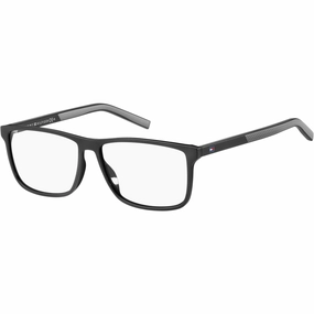 Tommy Hilfiger Men's Eyeglasses - Black Grey Rectangular Full Rim Frame | TH 1696 0O6W
