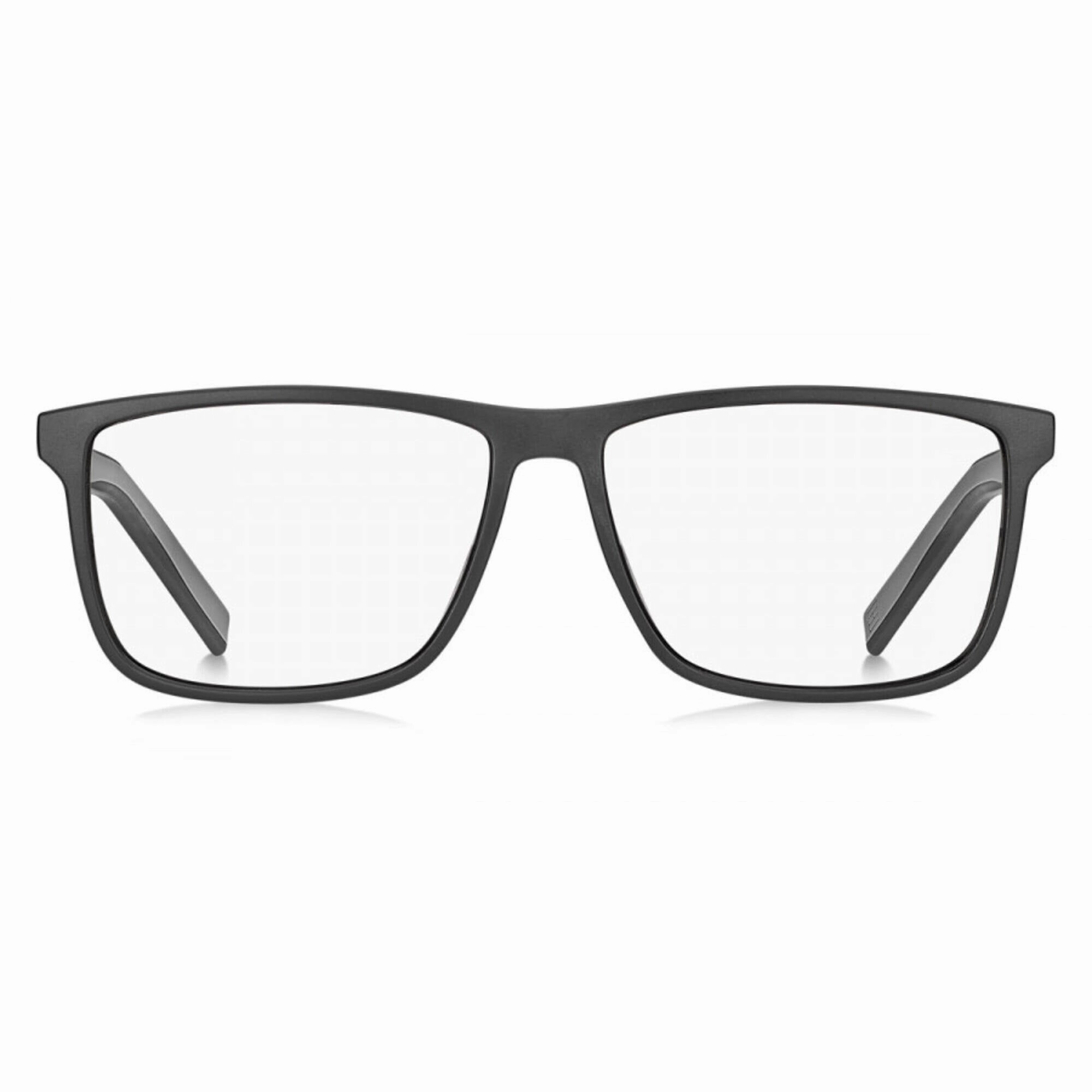 Tommy Hilfiger Men's Eyeglasses - Black Grey Rectangular Full Rim Frame | TH 1696 0O6W