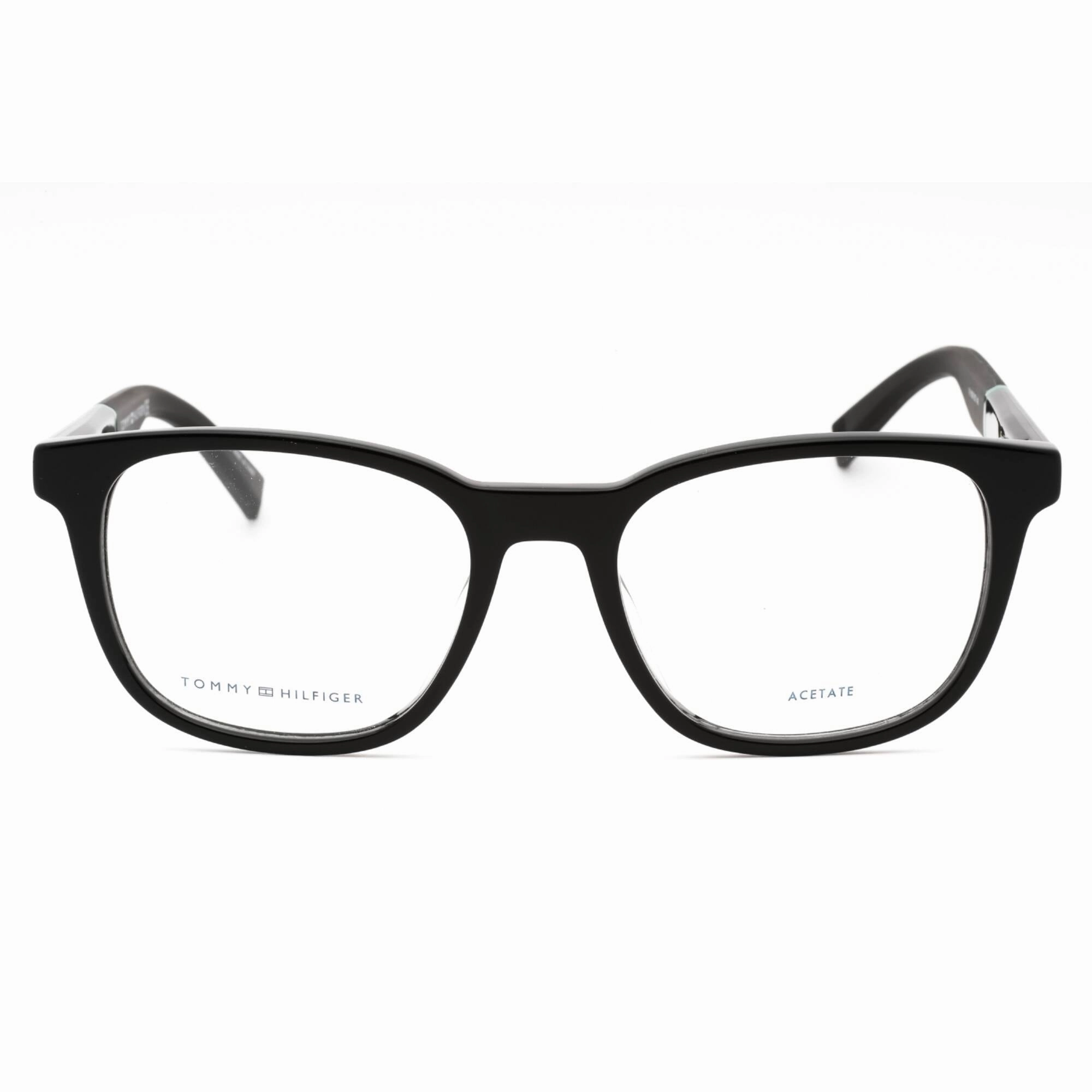 Tommy Hilfiger Men's Eyeglasses - Black Plastic Square Frame | TH 1907 0807 00