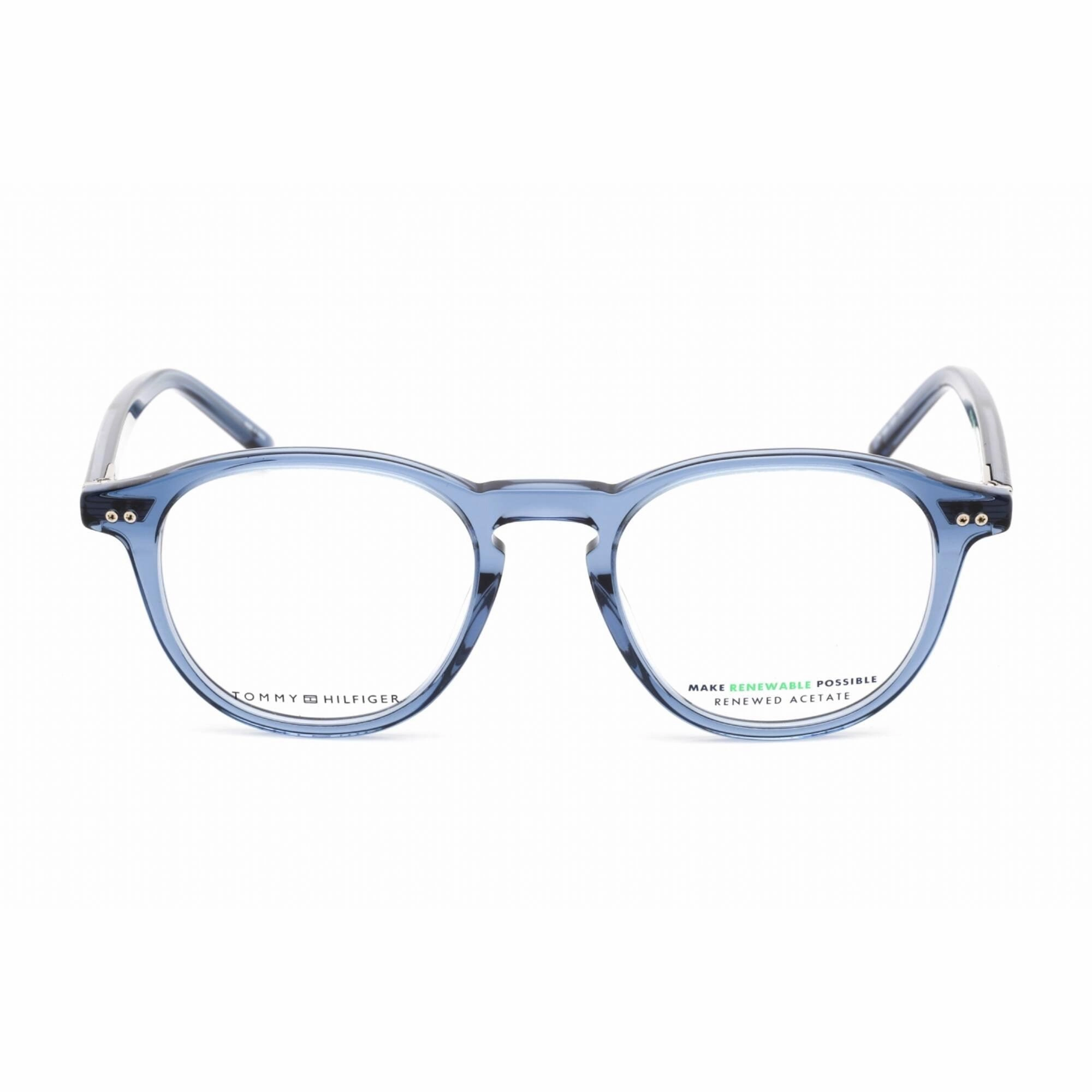 Tommy Hilfiger Men's Eyeglasses - Blue Plastic Rectangular Frame | TH 1893 0PJP 00