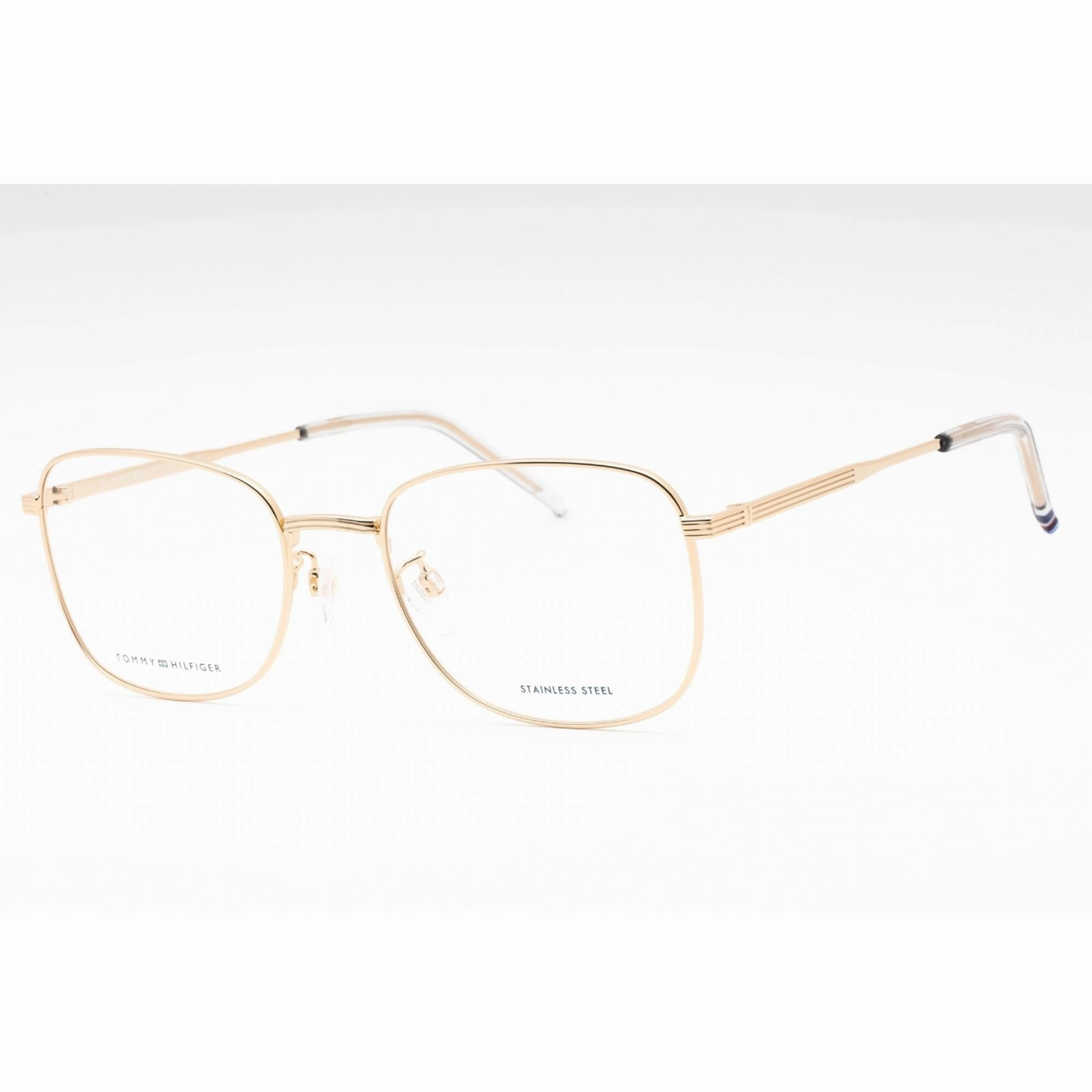 Tommy Hilfiger Men's Eyeglasses - Gold Metal Square Full Rim Frame | TH 2061/F 0J5G 00