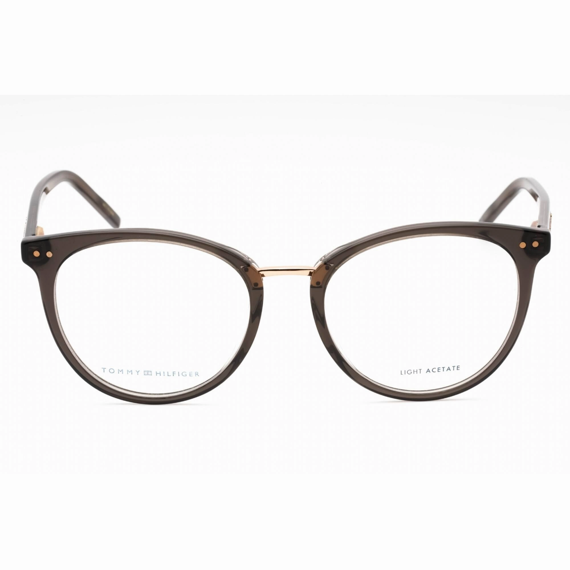 Tommy Hilfiger Men's Eyeglasses - Grey Plastic Oval Full Rim Frame | TH 1734 KB7
