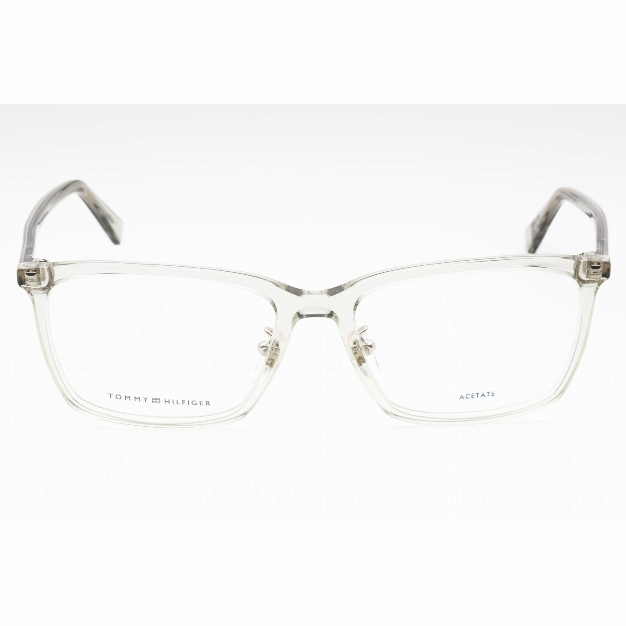 Tommy Hilfiger Men's Eyeglasses - Grey Plastic Rectangular Frame | TH 2015/F 0KB7 00