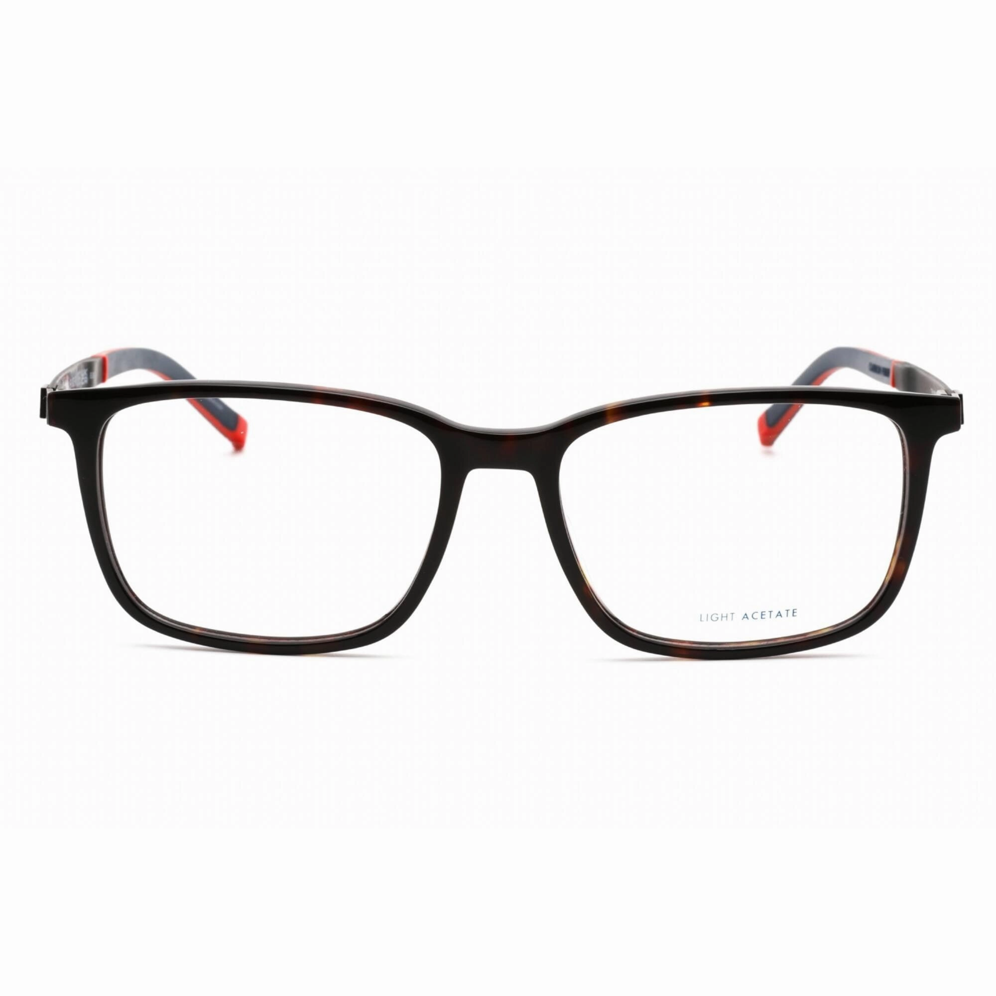 Tommy Hilfiger Men's Eyeglasses - Havana Plastic Rectangular Frame | TH 1916 0086 00