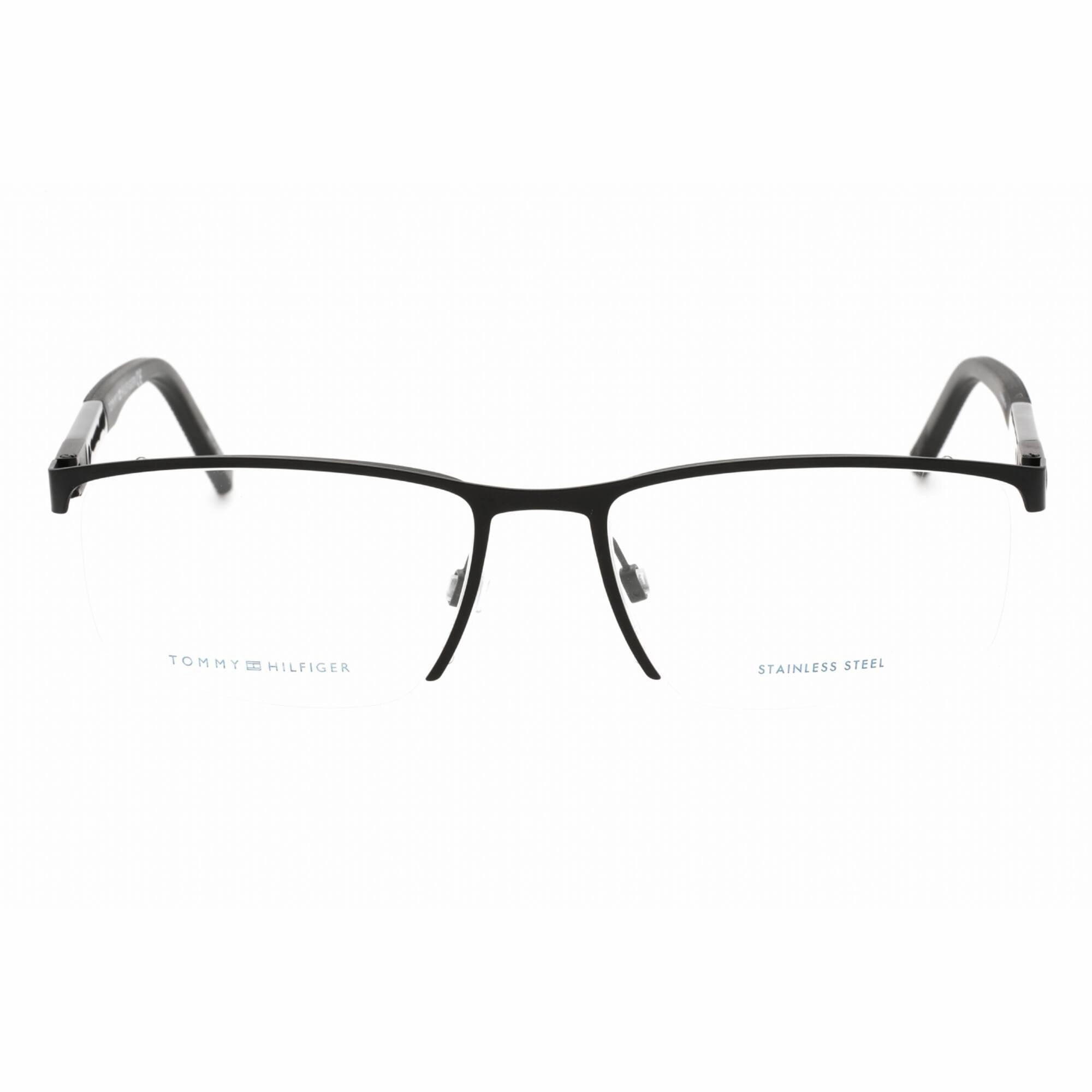 Tommy Hilfiger Men's Eyeglasses - Matte Black Rectangular Frame | TH 1640 0003 00