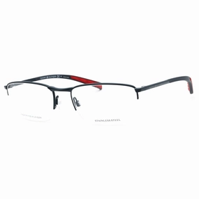 Tommy Hilfiger Men's Eyeglasses - Matte Blue Metal Half Rim Frame | TH 1784 0FLL 00