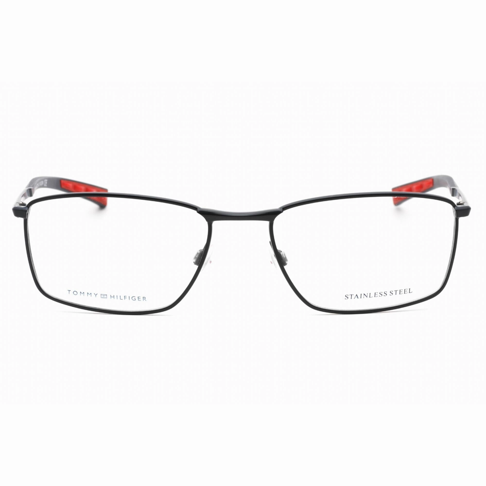 Tommy Hilfiger Men's Eyeglasses - Matte Blue Metal Rectangular Frame | TH 1783 FLL 00