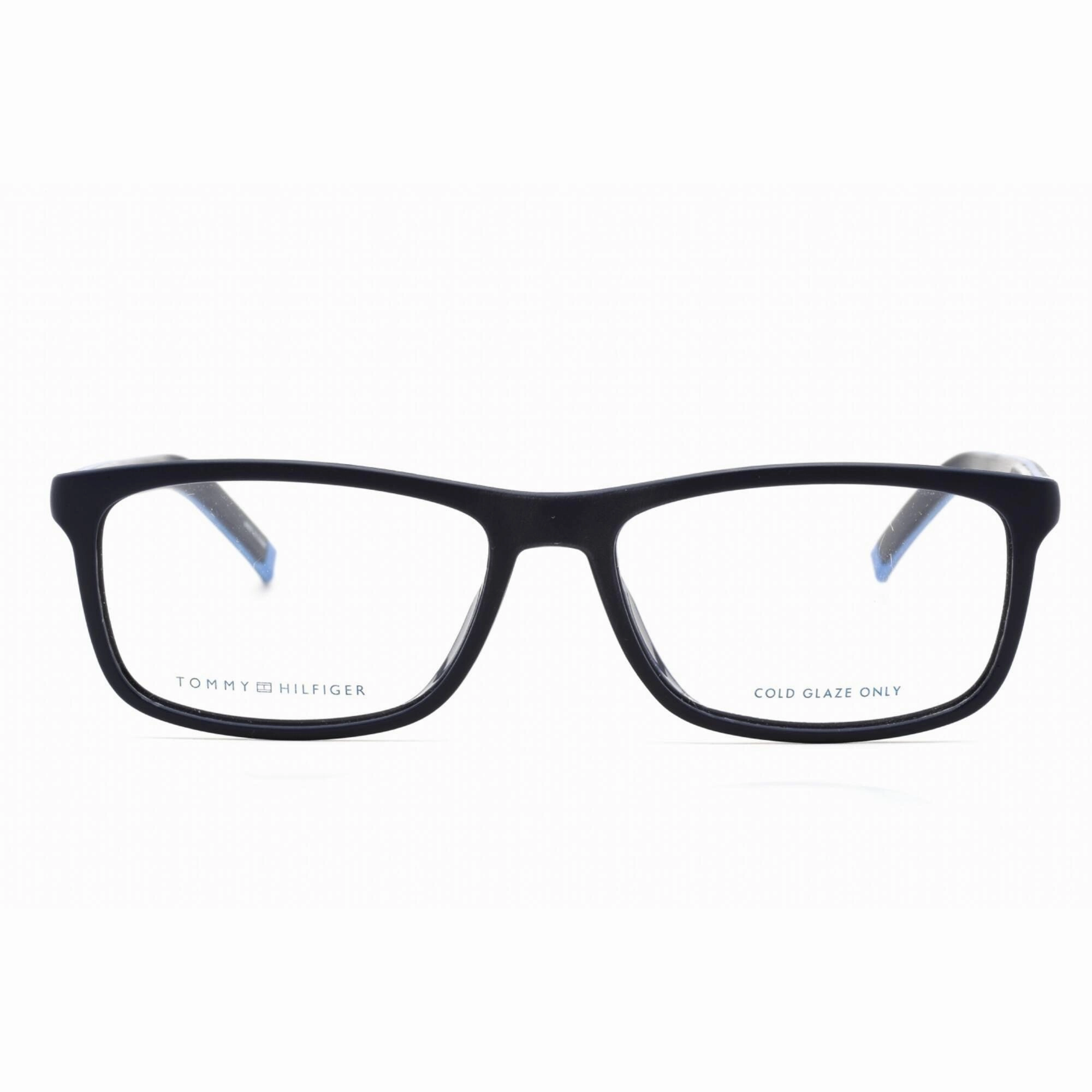 Tommy Hilfiger Men's Eyeglasses - Matte Blue Rectangular Frame | TH 1741 0IPQ 00
