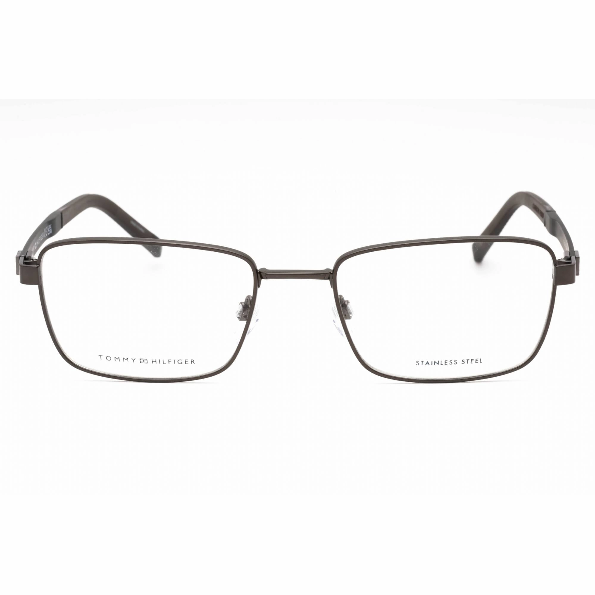 Tommy Hilfiger Men's Eyeglasses - Matte Ruthenium Black Metal Frame | TH 1946 0SVK 00