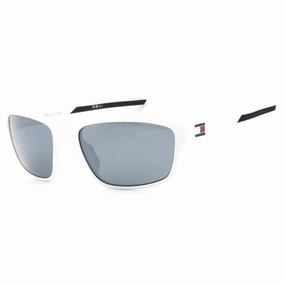 Tommy Hilfiger Men's Sunglasses - Matte White Rectangular Frame | TH 1978/S 06HT TI