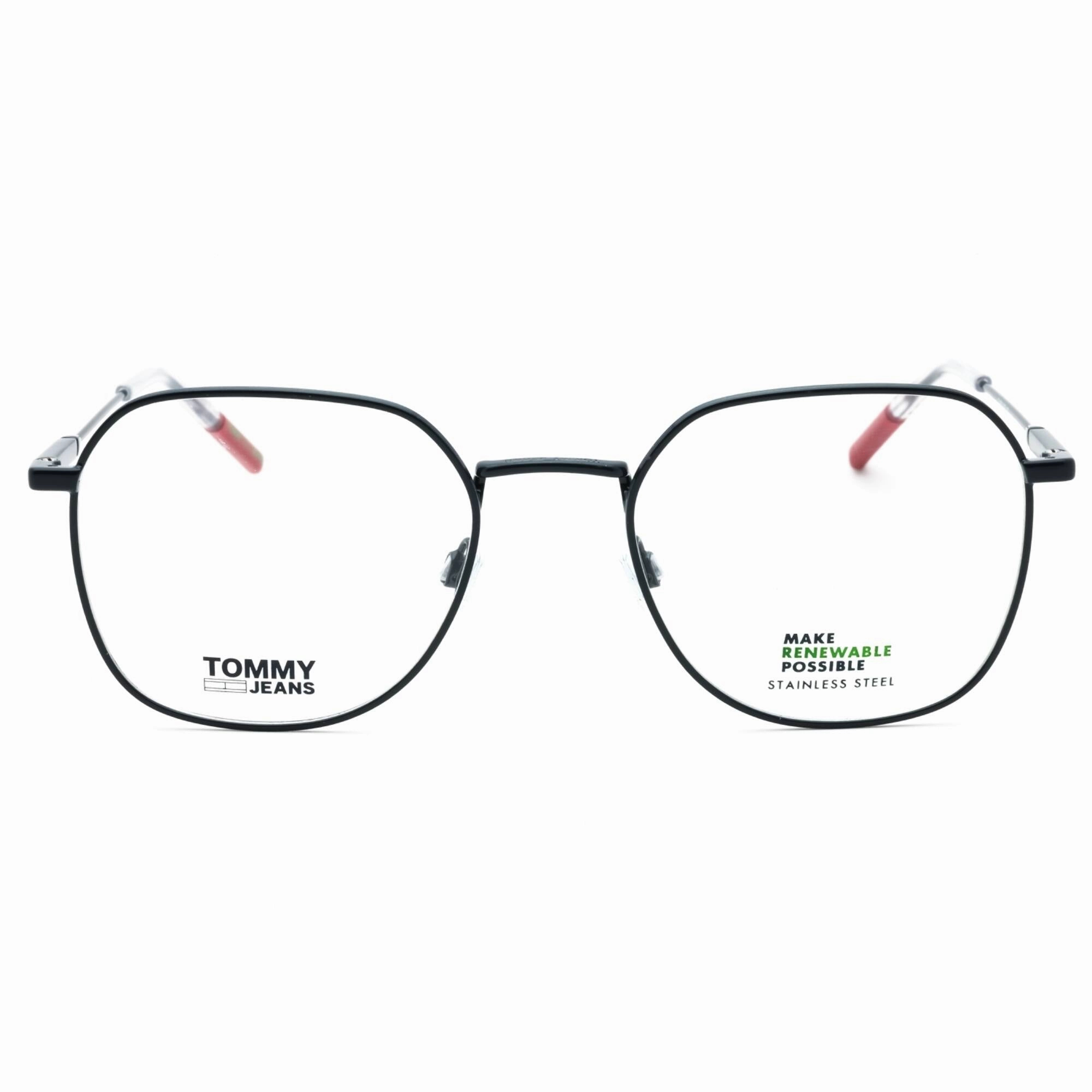 Tommy Hilfiger Unisex Eyeglasses - Blue Metal Square Full Rim Frame | TJ 0091 0PJP 00