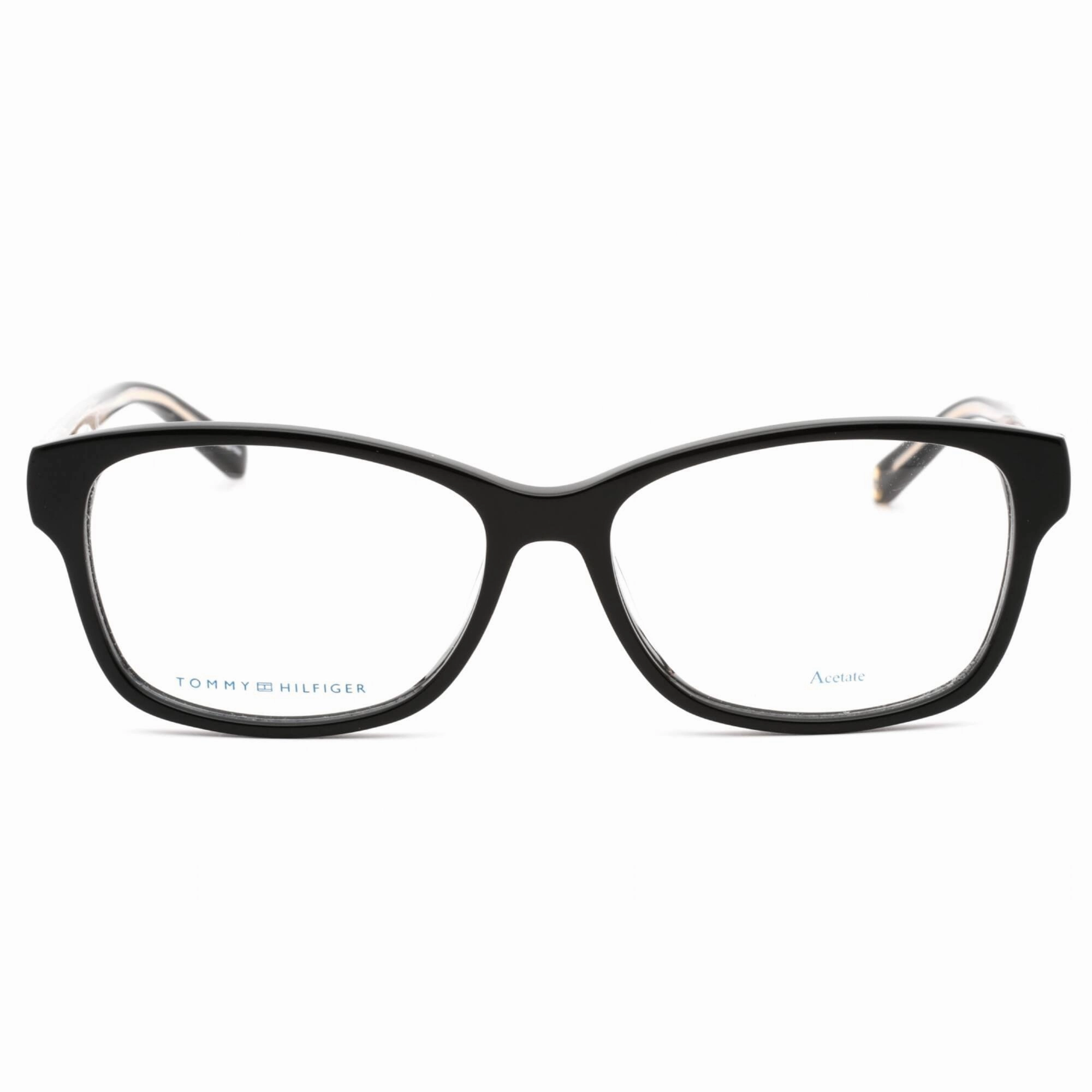 Tommy Hilfiger Women's Eyeglasses - Black Gold Rectangular Frame | TH 1779 0807 00