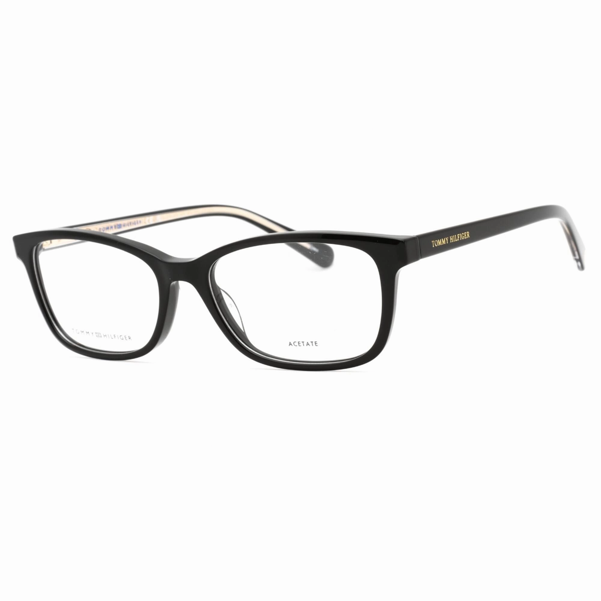 Tommy Hilfiger Women's Eyeglasses - Black Metal Rectangular Frame | TH 1889 0807 00