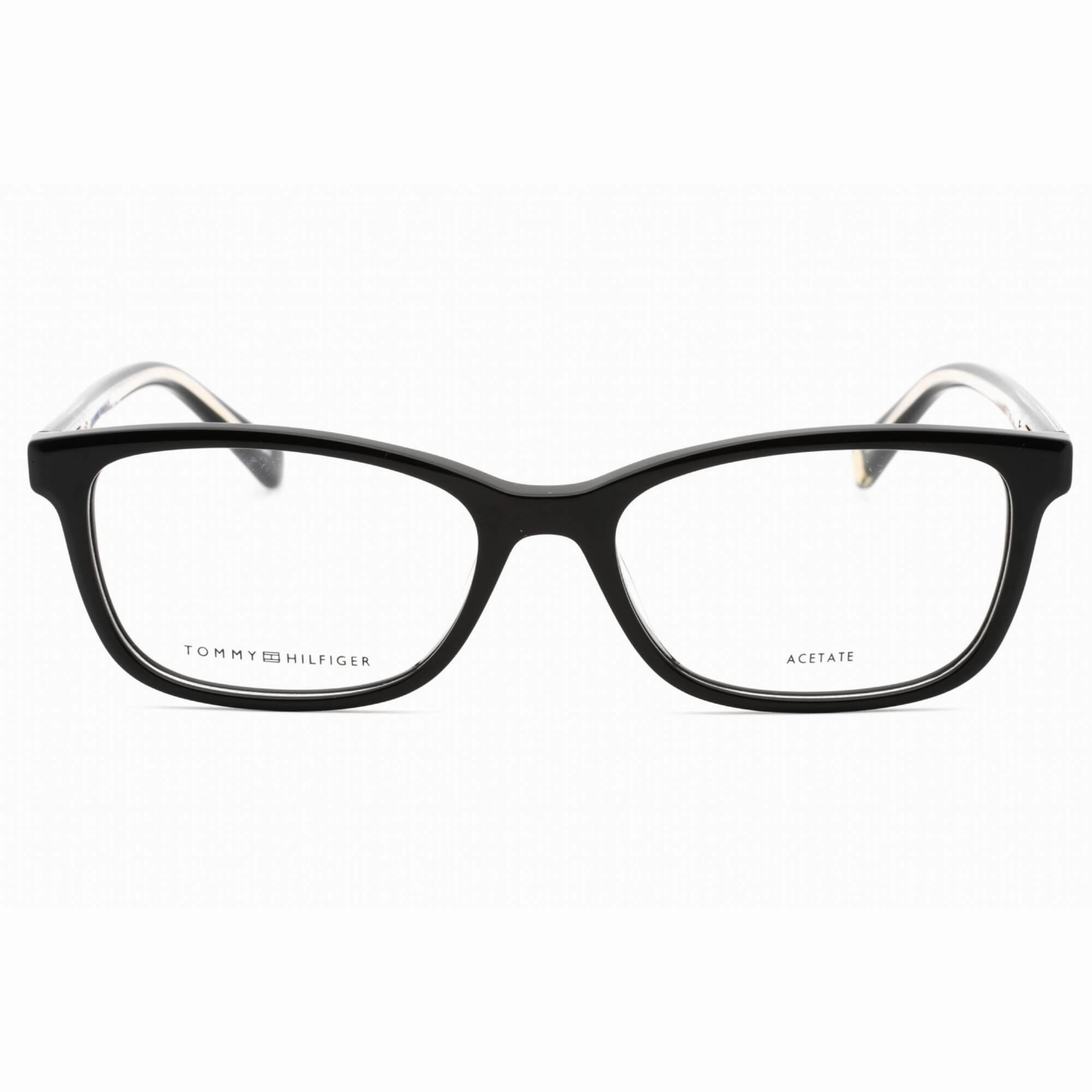 Tommy Hilfiger Women's Eyeglasses - Black Metal Rectangular Frame | TH 1889 0807 00