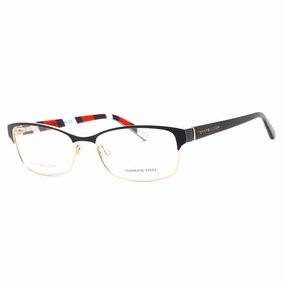 Tommy Hilfiger Women's Eyeglasses - Blue Gold Full Rim Rectangular | TH 1684 0KY2 00