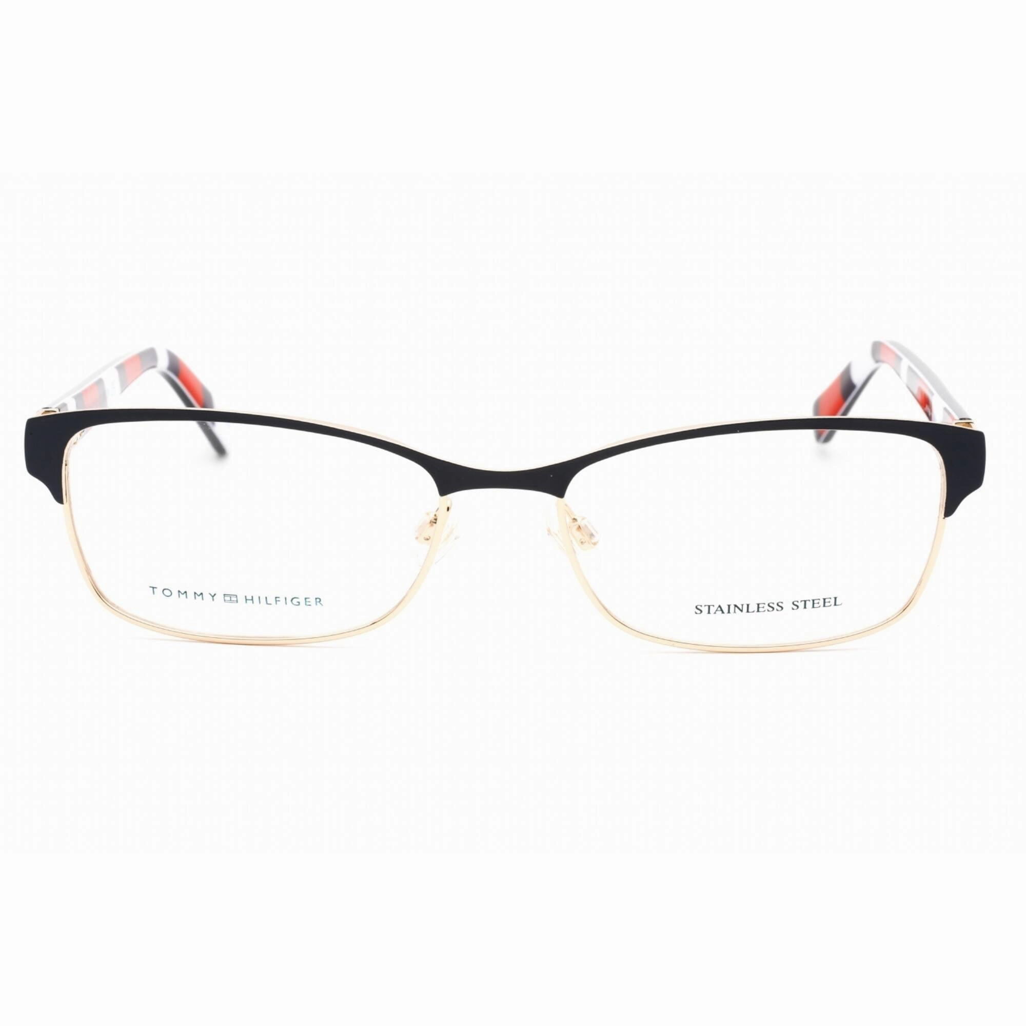 Tommy Hilfiger Women's Eyeglasses - Blue Gold Full Rim Rectangular | TH 1684 0KY2 00