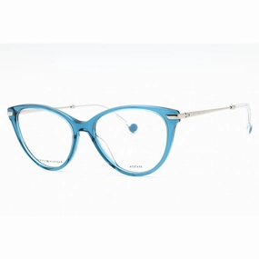 Tommy Hilfiger Women's Eyeglasses - Blue Plastic Cat Eye Full Rim | TH 1882 0PJP 00