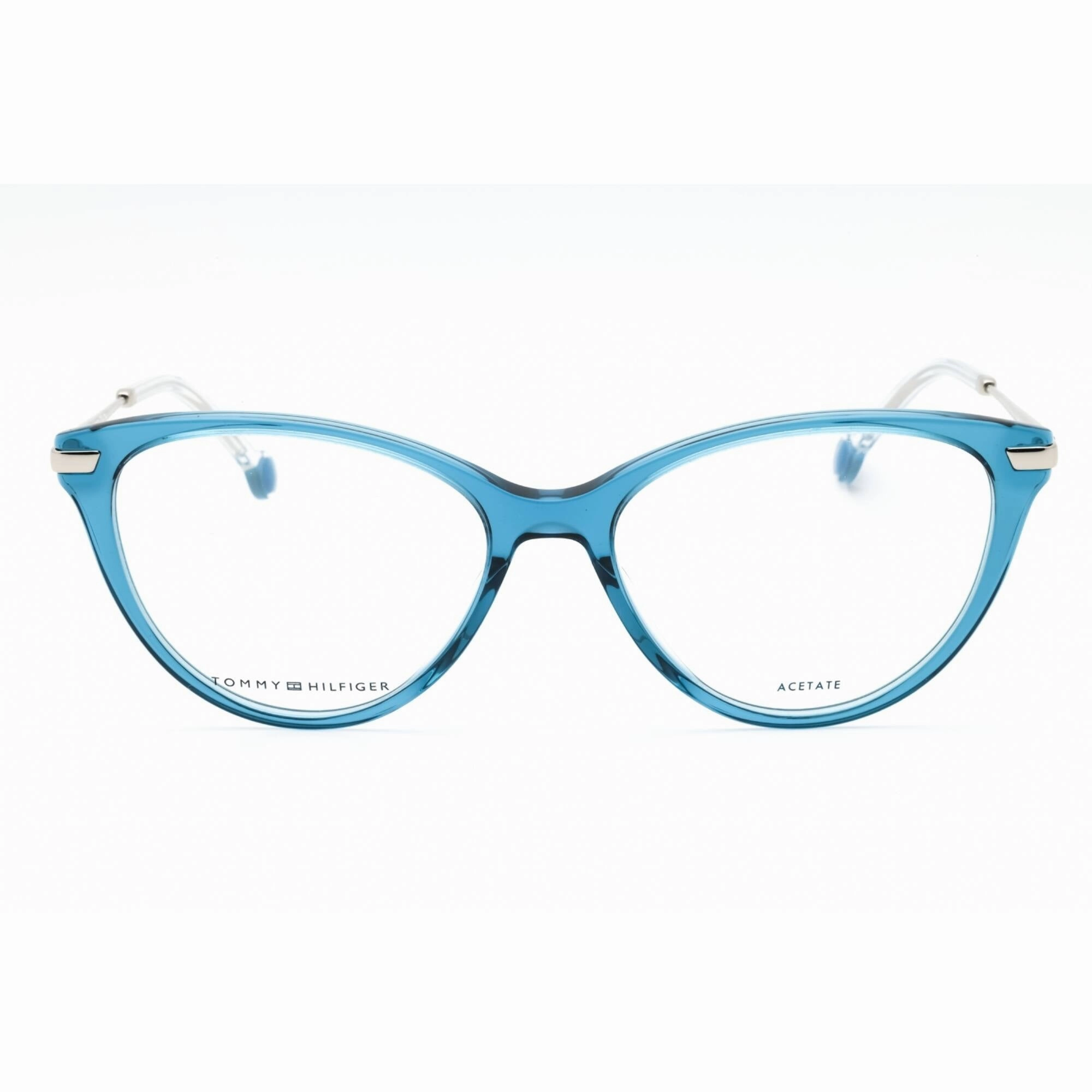 Tommy Hilfiger Women's Eyeglasses - Blue Plastic Cat Eye Full Rim | TH 1882 0PJP 00