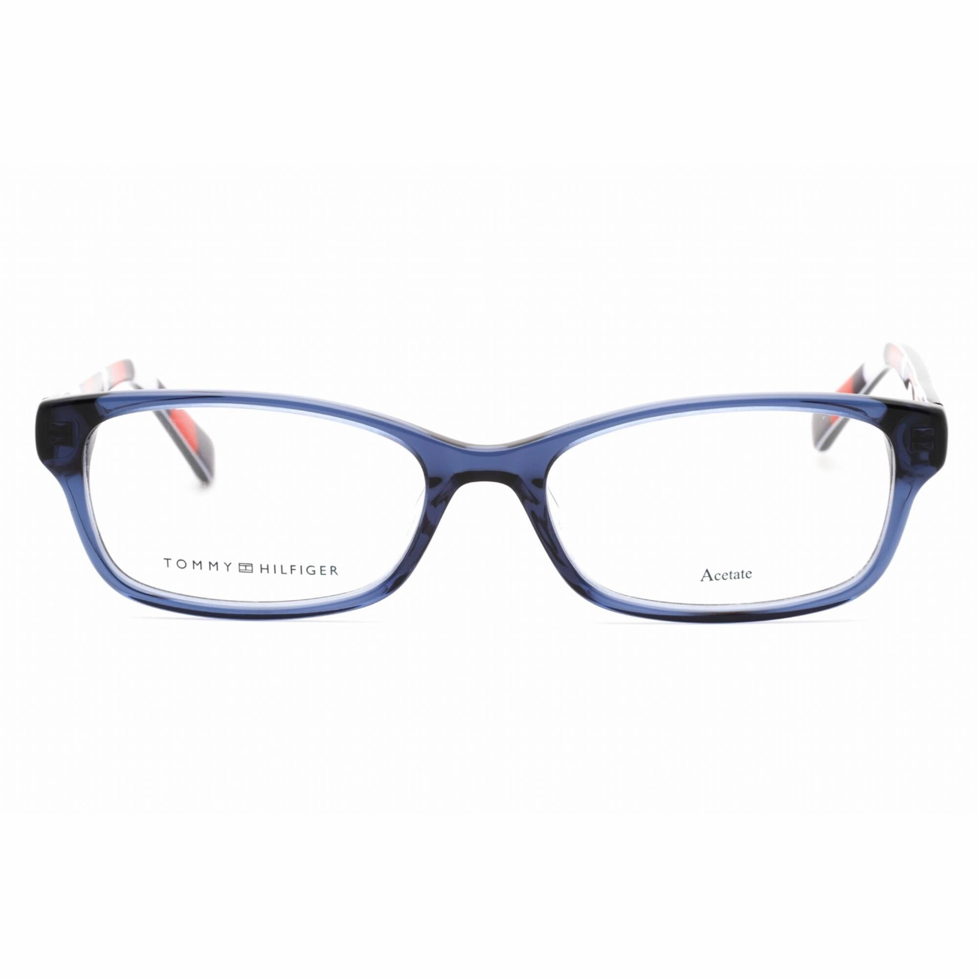 Tommy Hilfiger Women's Eyeglasses - Blue Plastic Rectangular Frame | TH 1685 0PJP 00