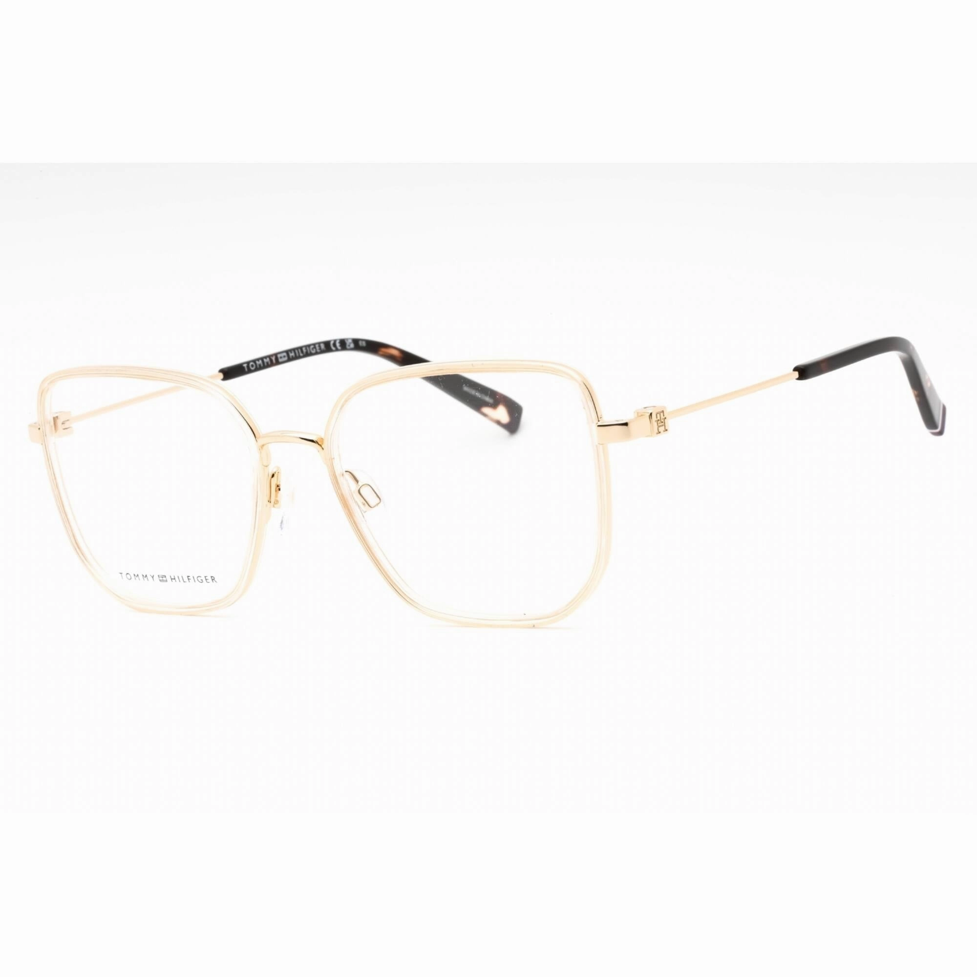 Tommy Hilfiger Women's Eyeglasses - Champagne Metal Butterfly Frame | TH 2057 0HAM 00