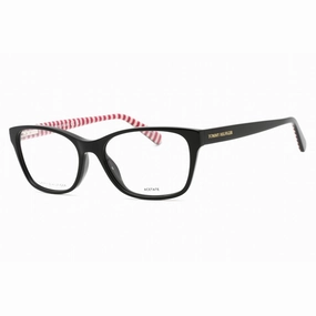 Tommy Hilfiger Women's Eyeglasses - Cherry Pattern Black Rectangular | TH 2008 0GWM 00