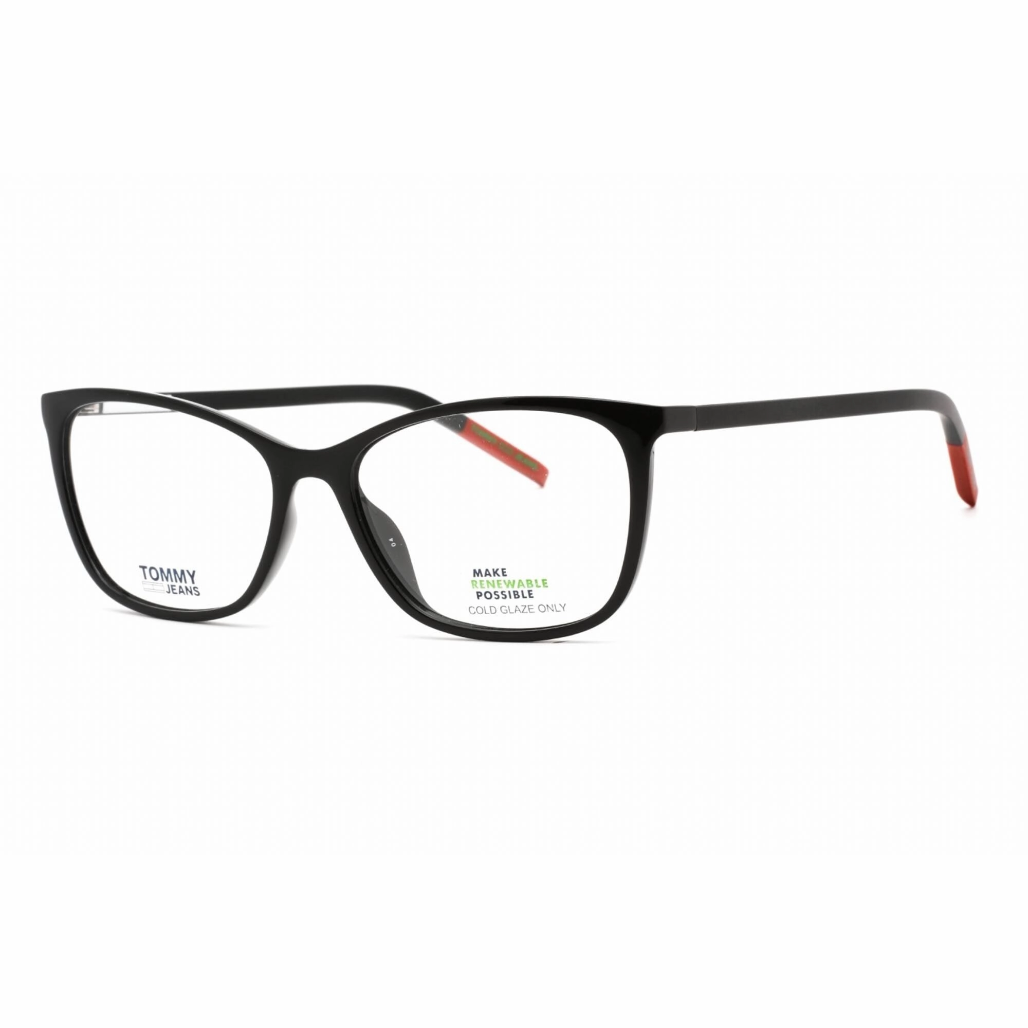 Tommy Hilfiger Women's Eyeglasses - Full Rim Black Plastic Cat Eye | TJ 0020 0807 00