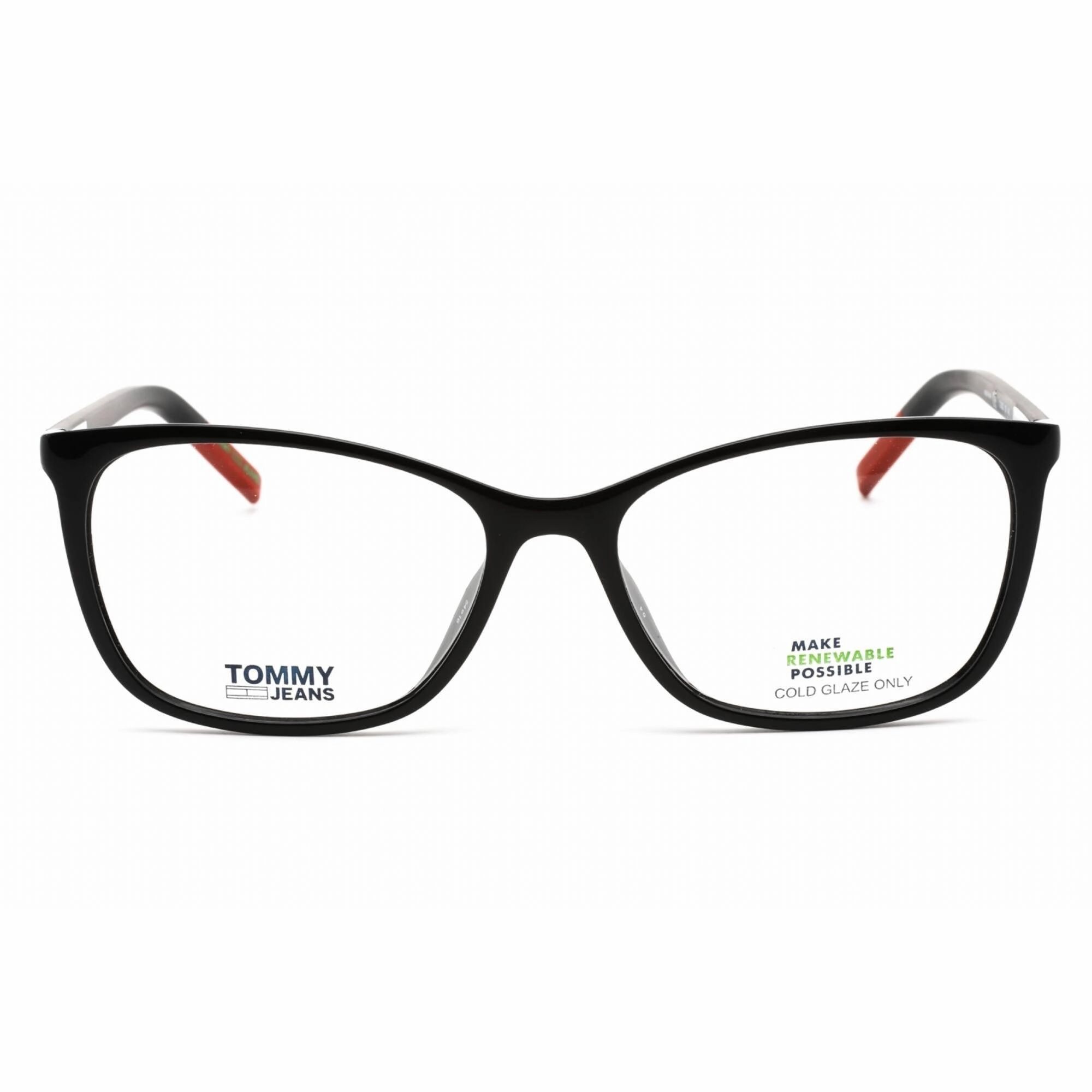 Tommy Hilfiger Women's Eyeglasses - Full Rim Black Plastic Cat Eye | TJ 0020 0807 00