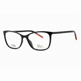 Tommy Hilfiger Women's Eyeglasses - Full Rim Black Plastic Cat Eye | TJ 0020 0807 00