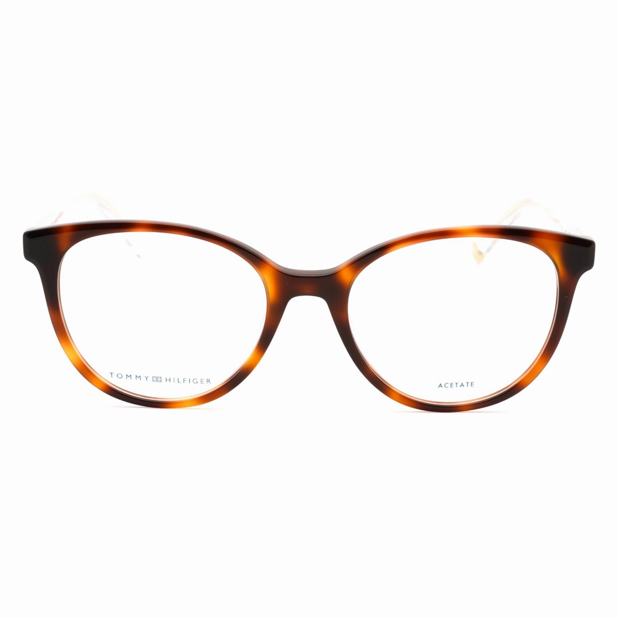 Tommy Hilfiger Women's Eyeglasses - Havana Cat Eye Full Rim Frame | TH 1888 005L 00
