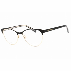 Tommy Hilfiger Women's Eyeglasses - Matte Black Gold Metal Frame | TH 1886 0I46 00