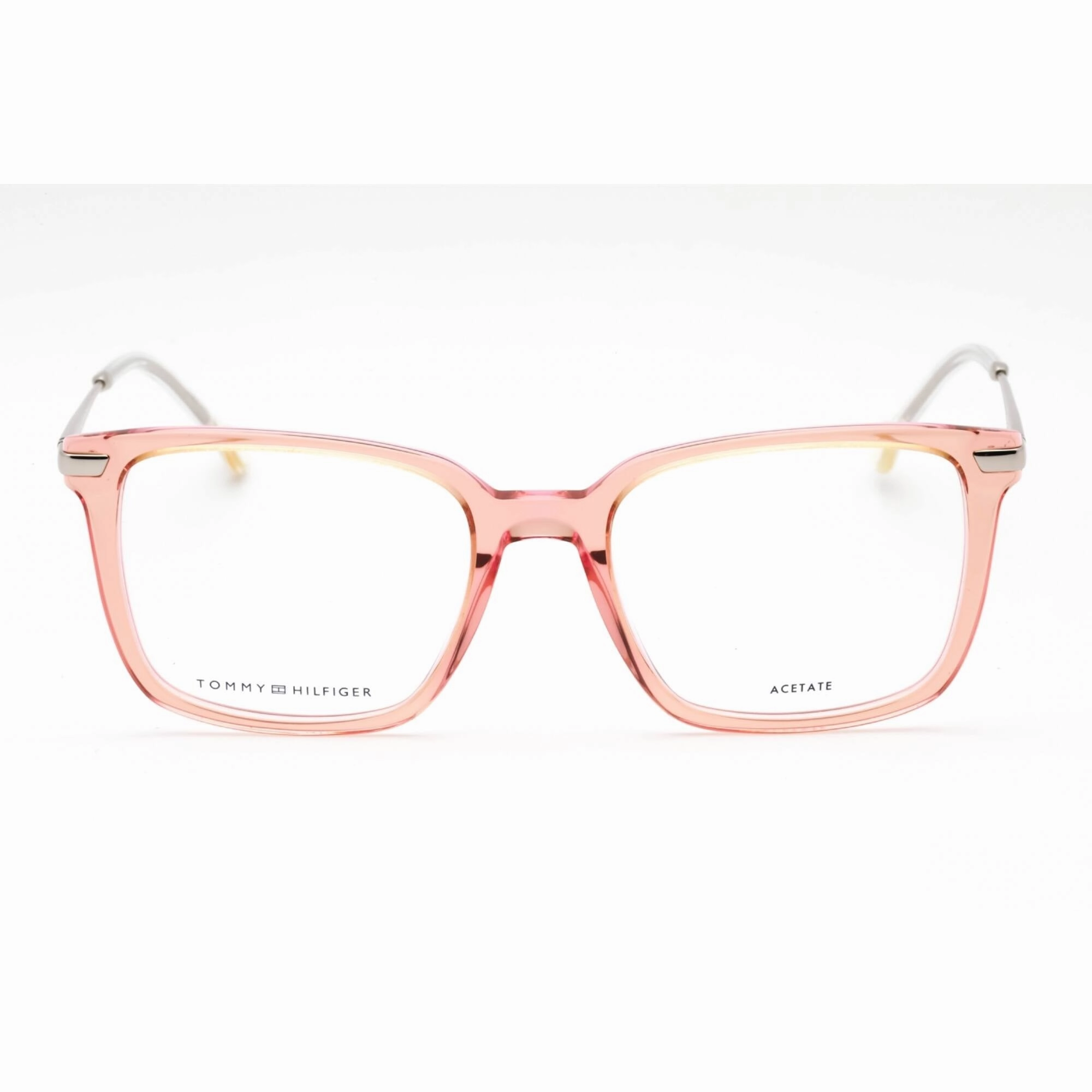 Tommy Hilfiger Women's Eyeglasses - Peach Rectangular Full Rim Frame | TH 1822 0733 00