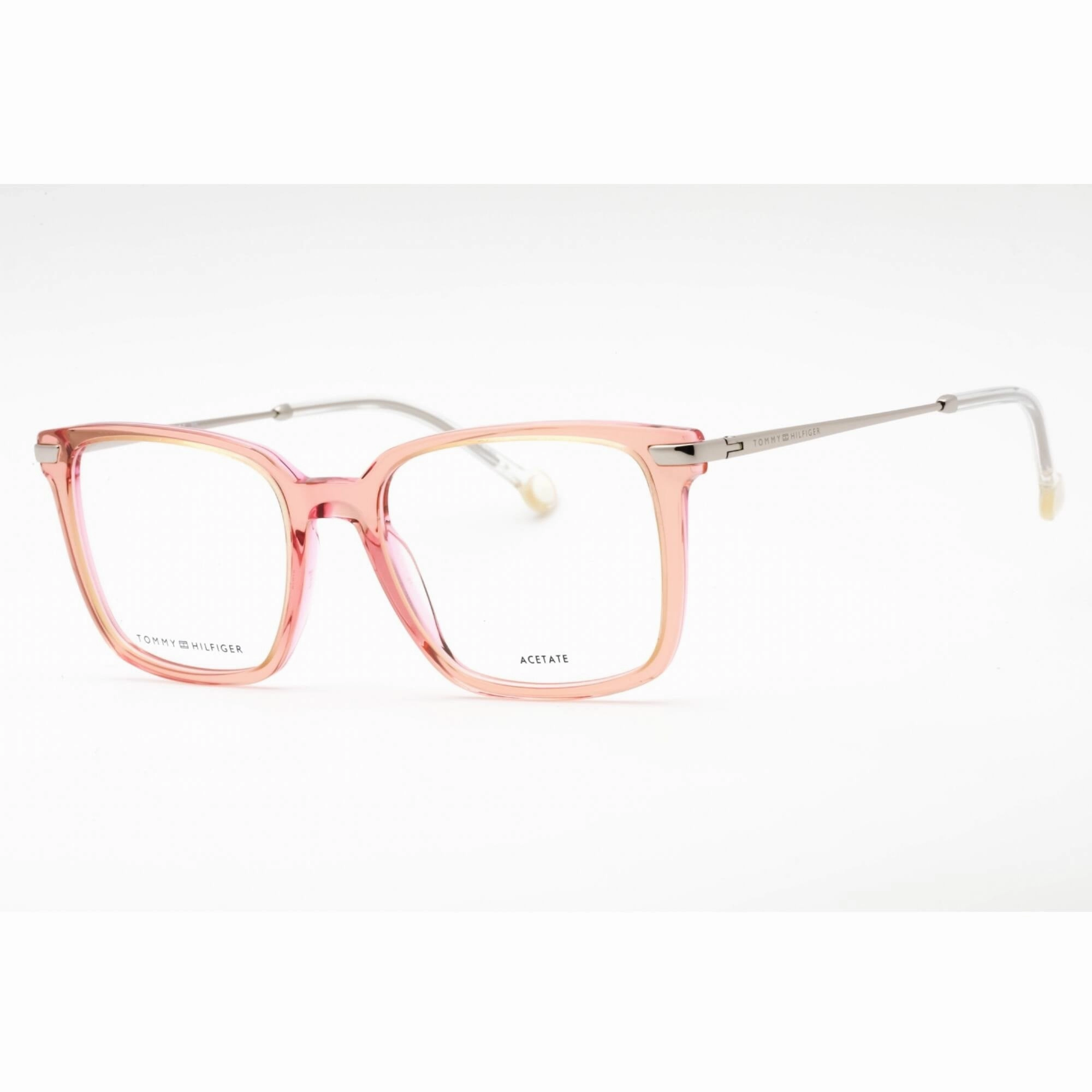 Tommy Hilfiger Women's Eyeglasses - Peach Rectangular Full Rim Frame | TH 1822 0733 00