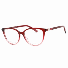 Tommy Hilfiger Women's Eyeglasses - Red Plastic Full Rim Cat Eye | TH 1964 0C9A 00
