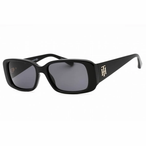 Tommy Hilfiger Women's Sunglasses - Black Plastic Rectangular Frame | TH 1966/S 807 IR