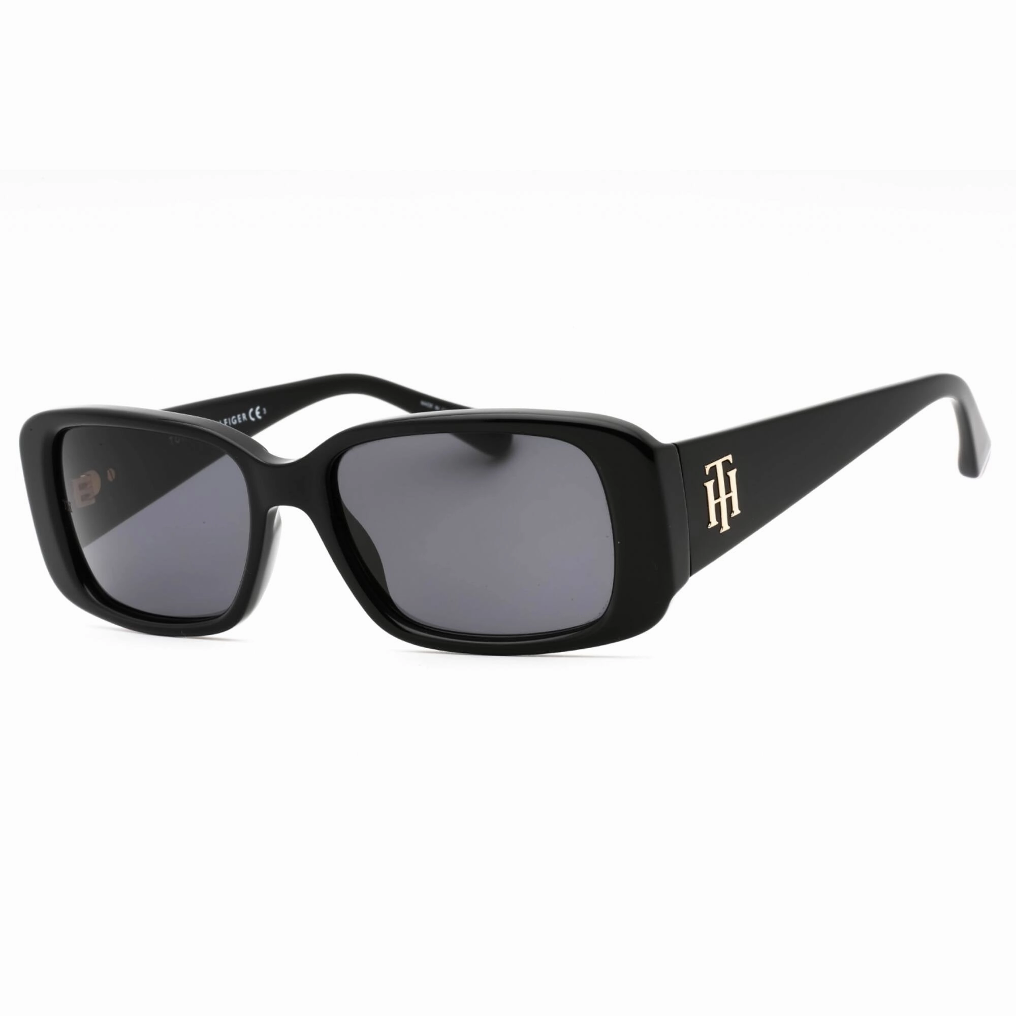 Tommy Hilfiger Women's Sunglasses - Black Plastic Rectangular Frame | TH 1966/S 807 IR