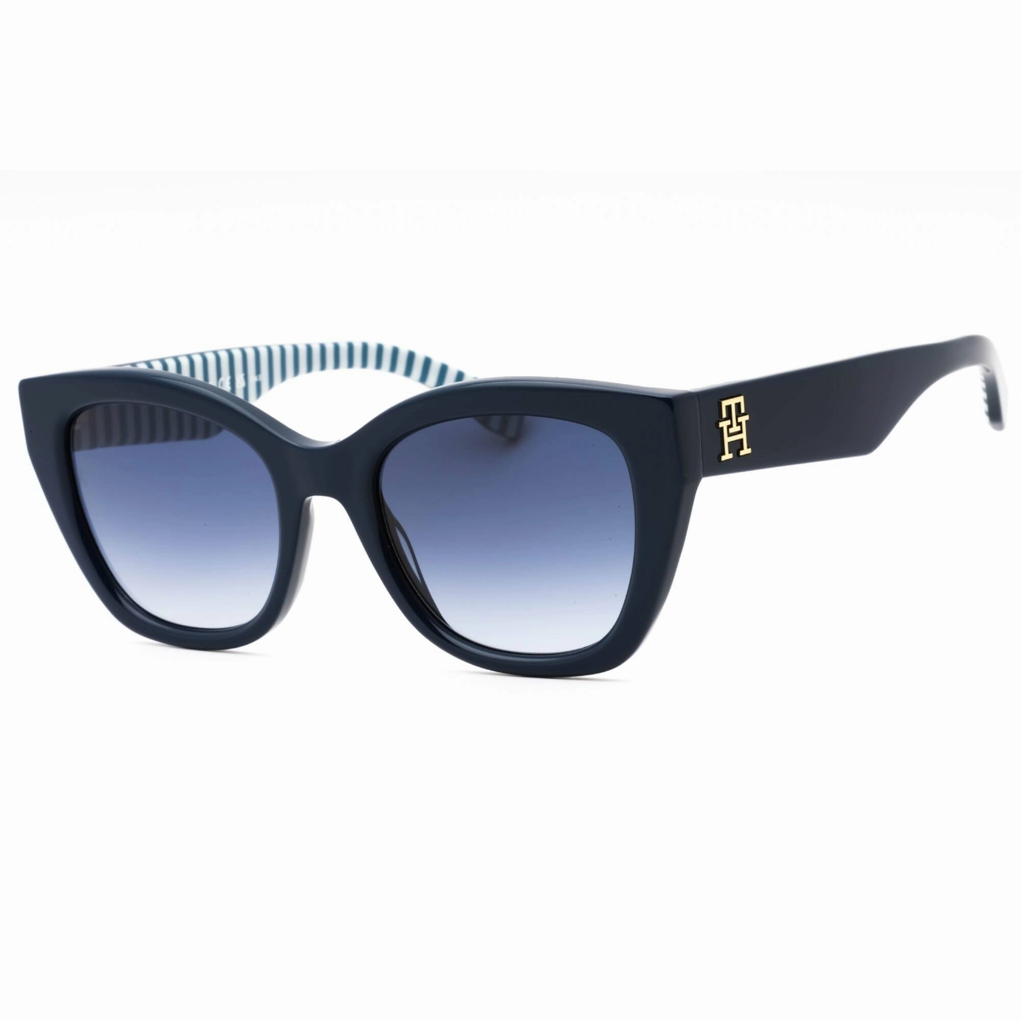 Tommy Hilfiger Women's Sunglasses - Blue Pattern Cat Eye Frame | TH 1980/S 0S6F 08