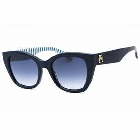 Tommy Hilfiger Women's Sunglasses - Blue Pattern Cat Eye Frame | TH 1980/S 0S6F 08