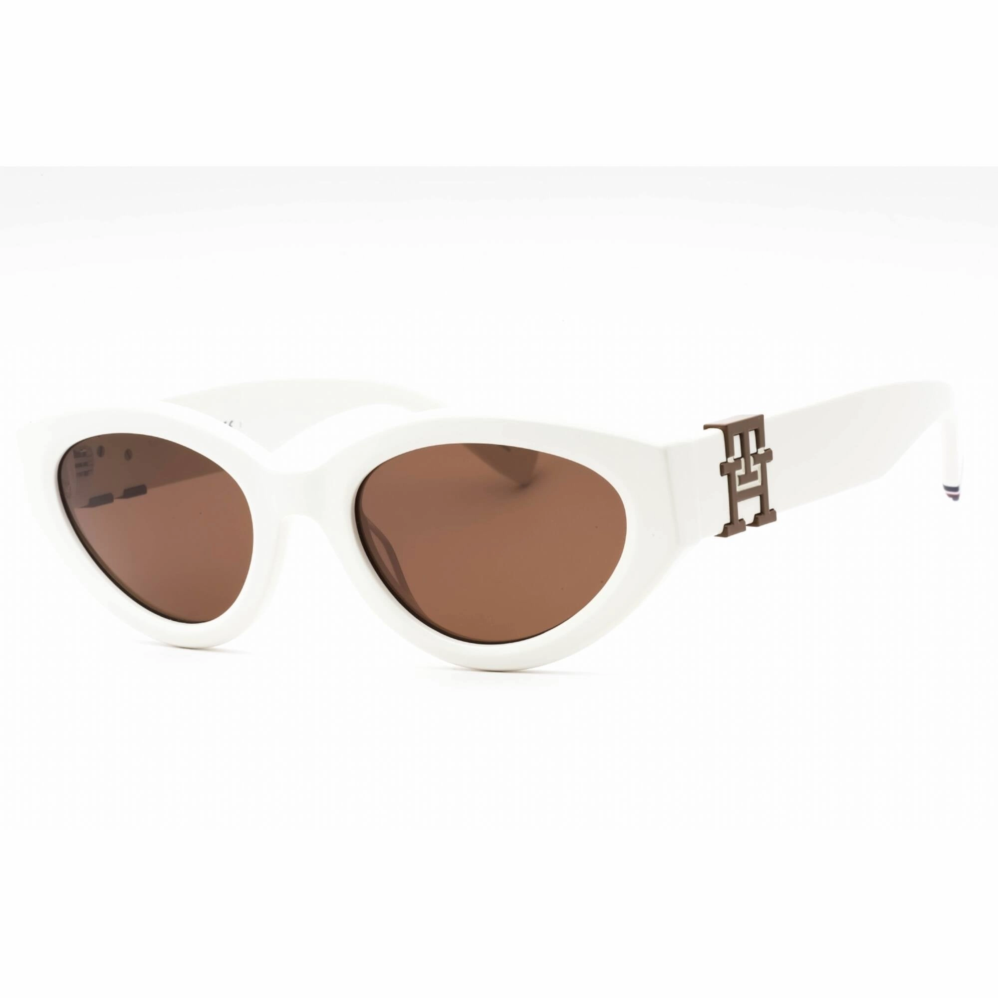 Tommy Hilfiger Women's Sunglasses - Ivory Cat Eye Full Rim Frame | TH 1957/S 0SZJ 70