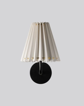 Transitional Pleated Wall Light