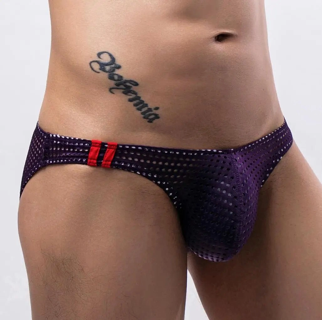 Ultra Racing Stripe Mesh Briefs