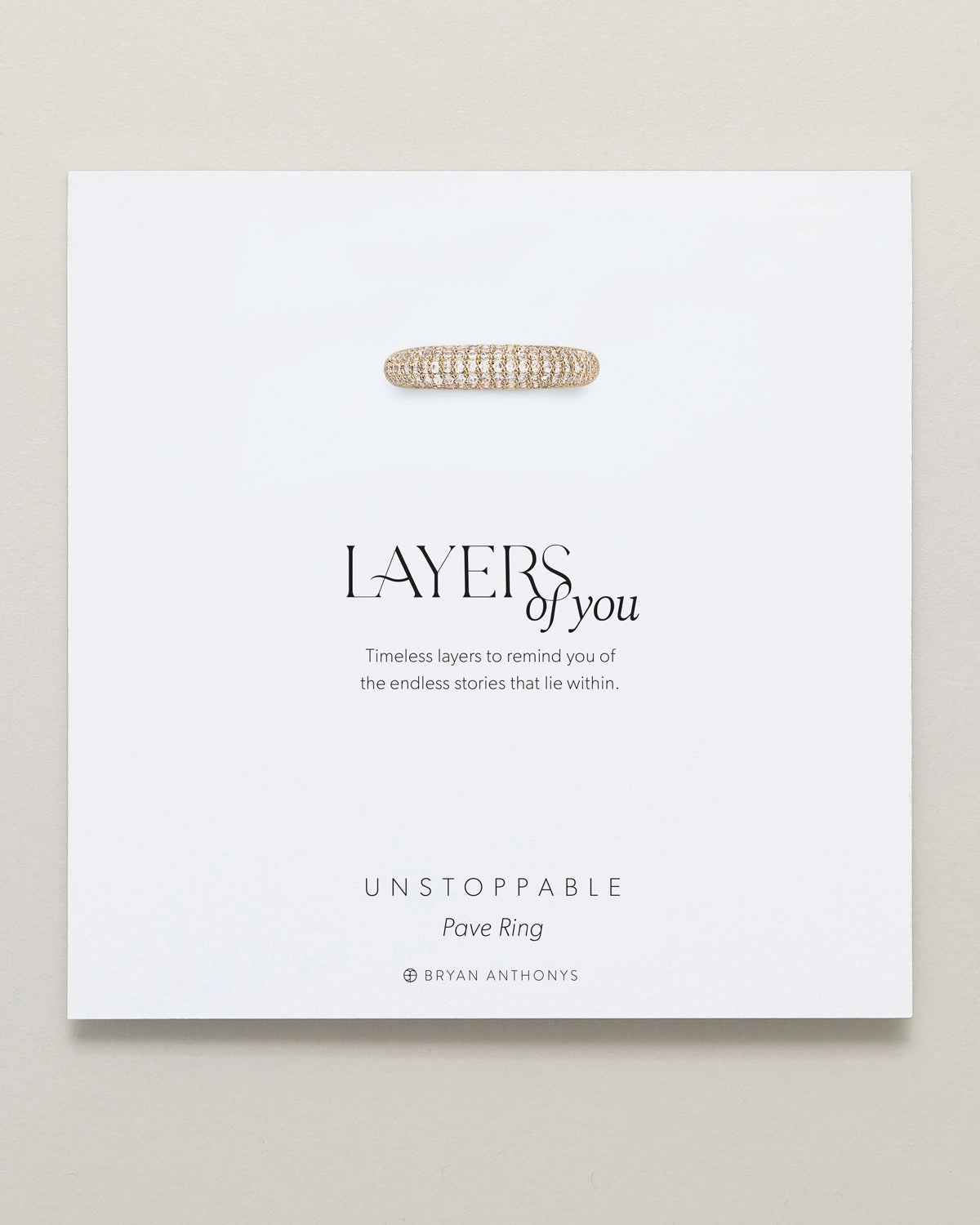Unstoppable Pave Ring