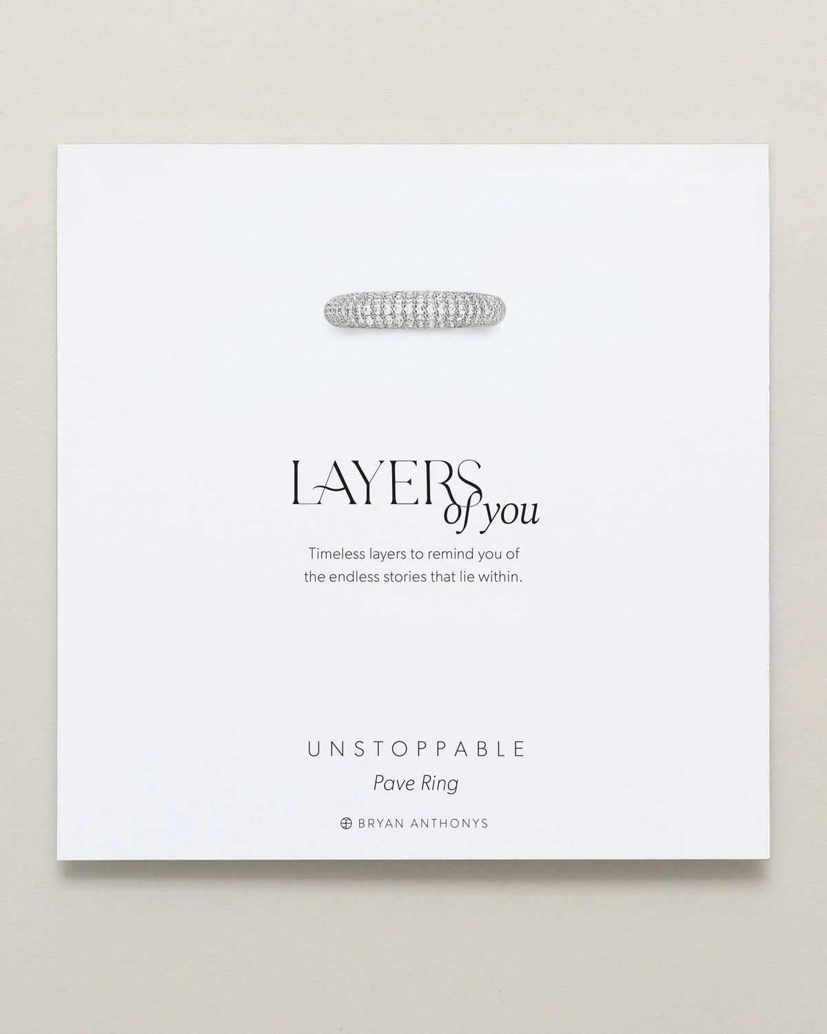 Unstoppable Pave Ring