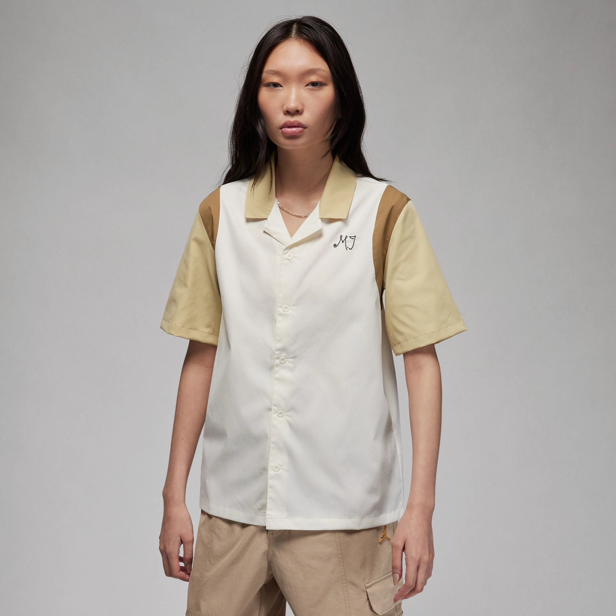 W BUTTON UP SHIRT SAIL