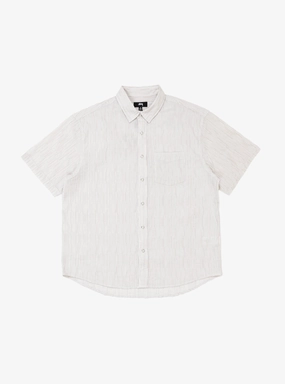 Wavy Striped Shirt Natural