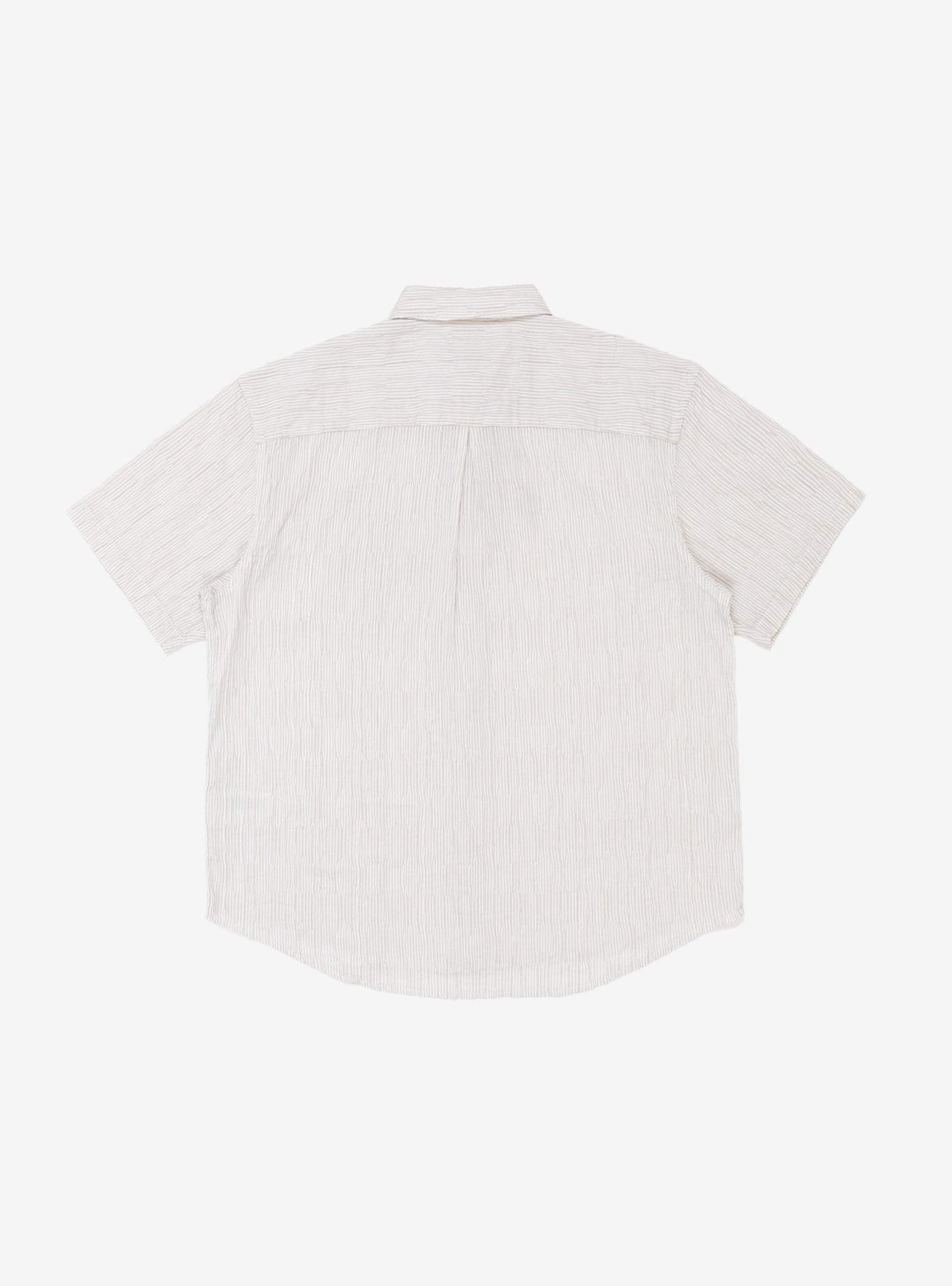 Wavy Striped Shirt Natural